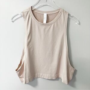 Avocado | Pink Athletic Cropped Tank Top L